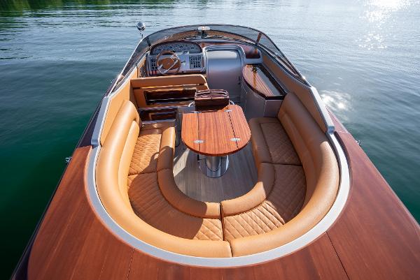 Slide: The Image of 2020 Riva Aquariva Super luxury boat with elegant wood and leather interior. - 17