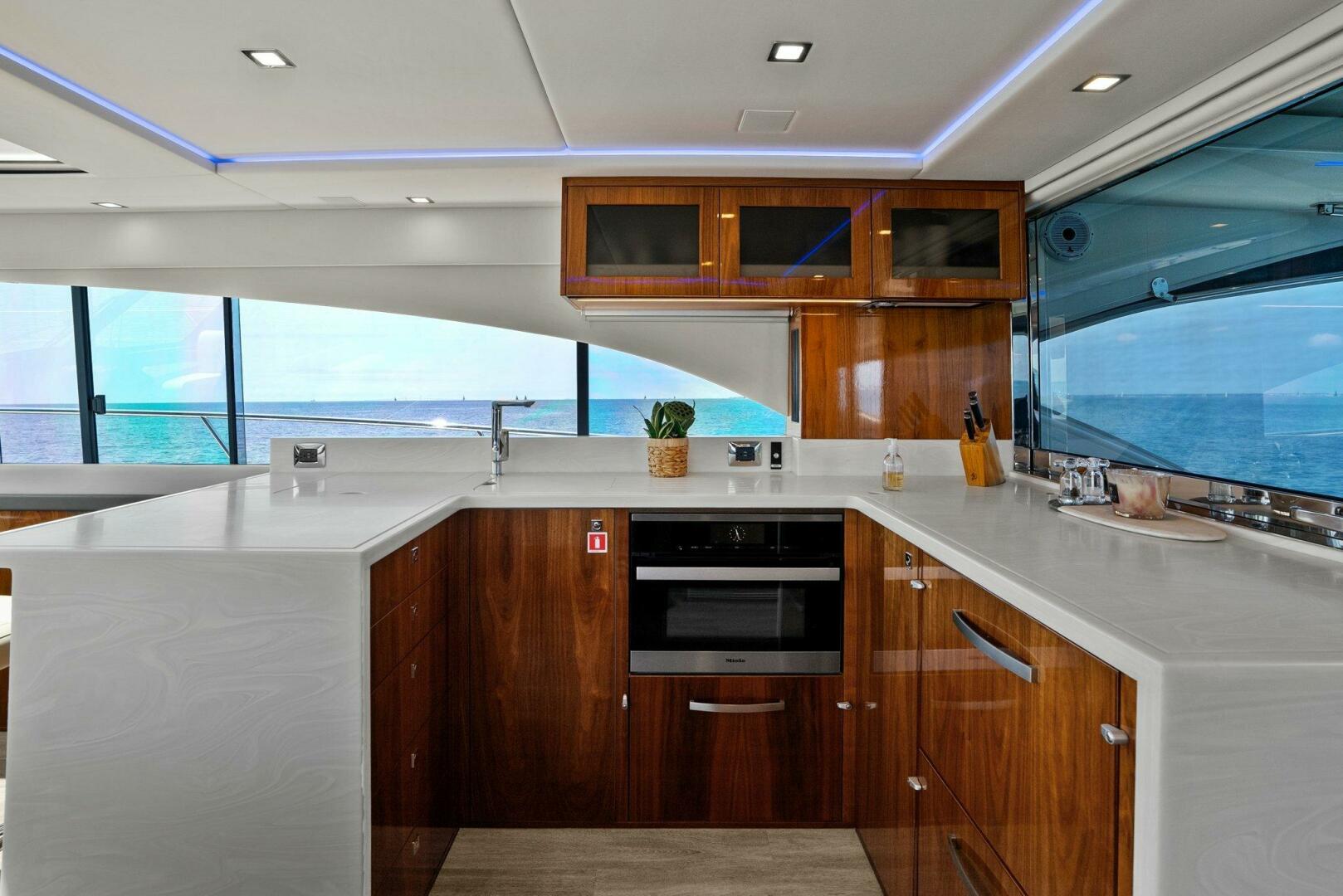 Slide: The Image of 2021 Riviera 5400 Sport Yacht- Galley - 5322728