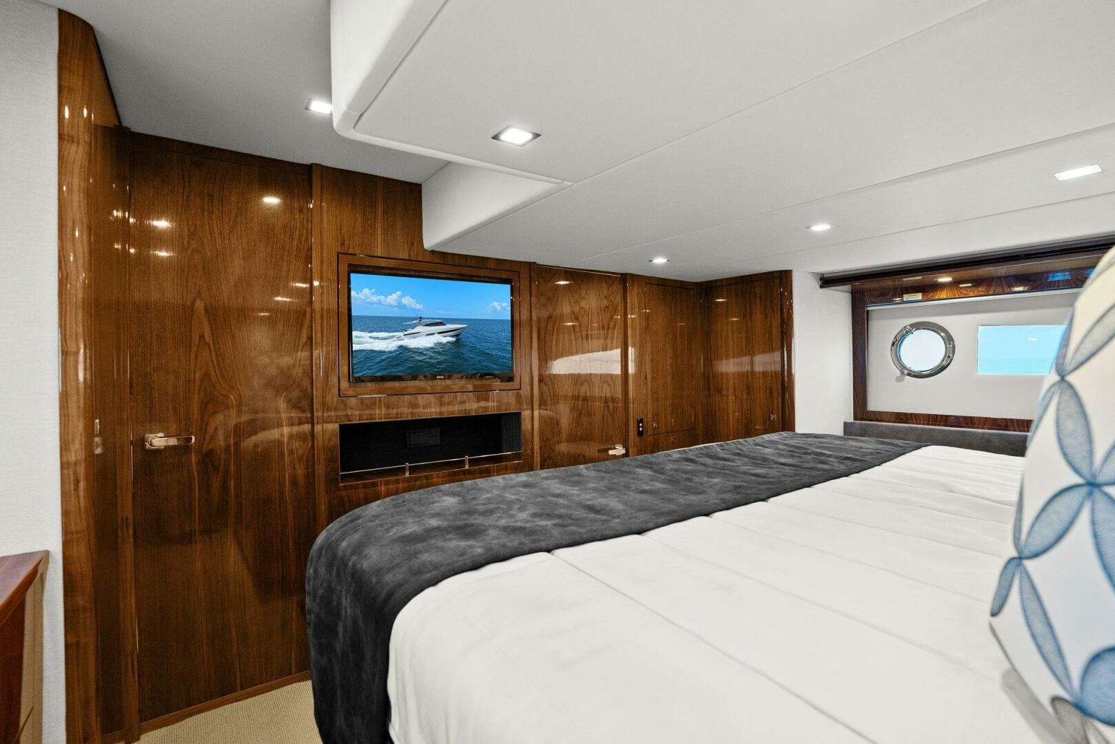 Slide: The Image of 2021 Riviera 5400 Sport Yacht- Master Stateroom - 5322699