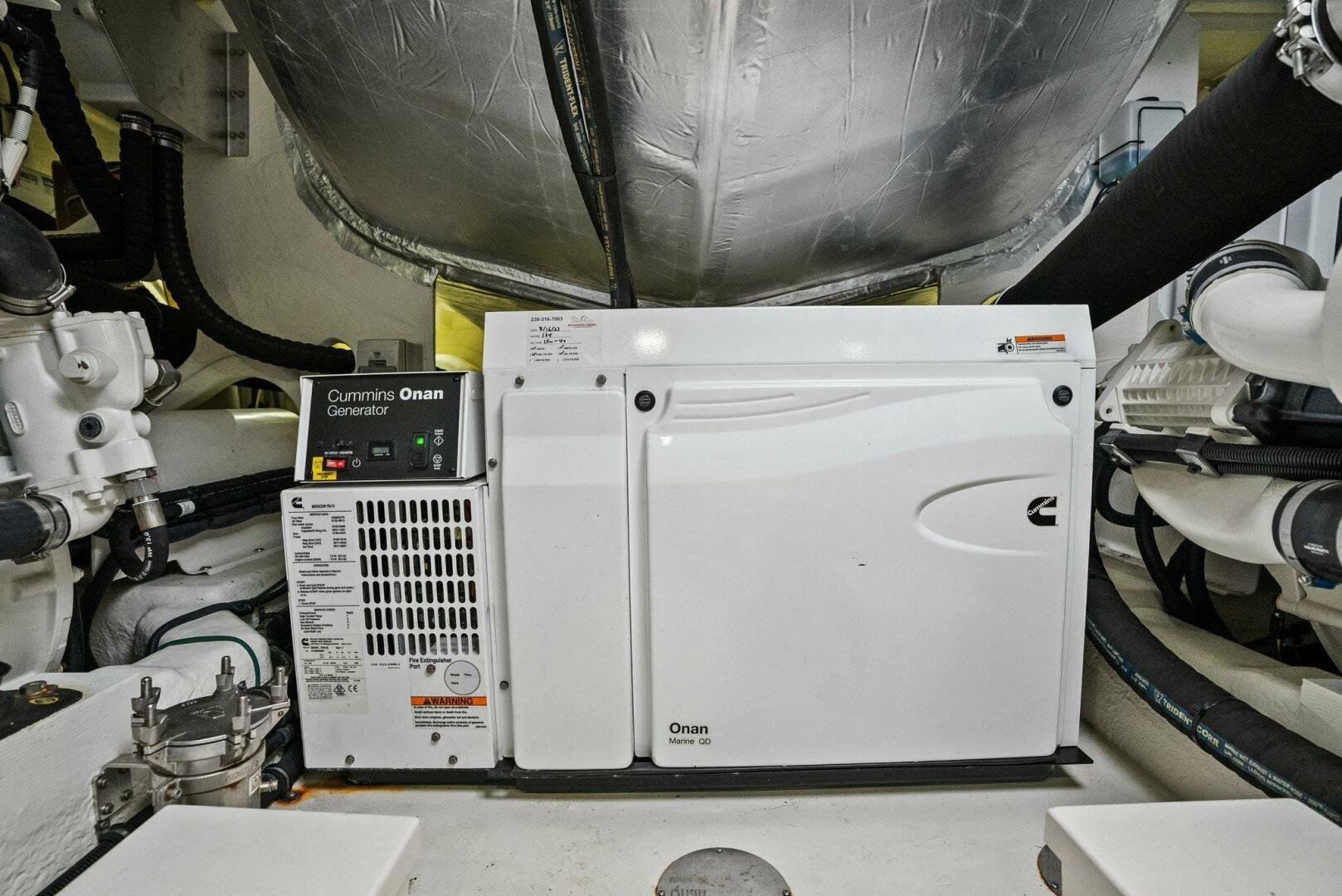 Slide: The Image of 2021 Riviera 5400 Sport Yacht- Engine Room - 5322685