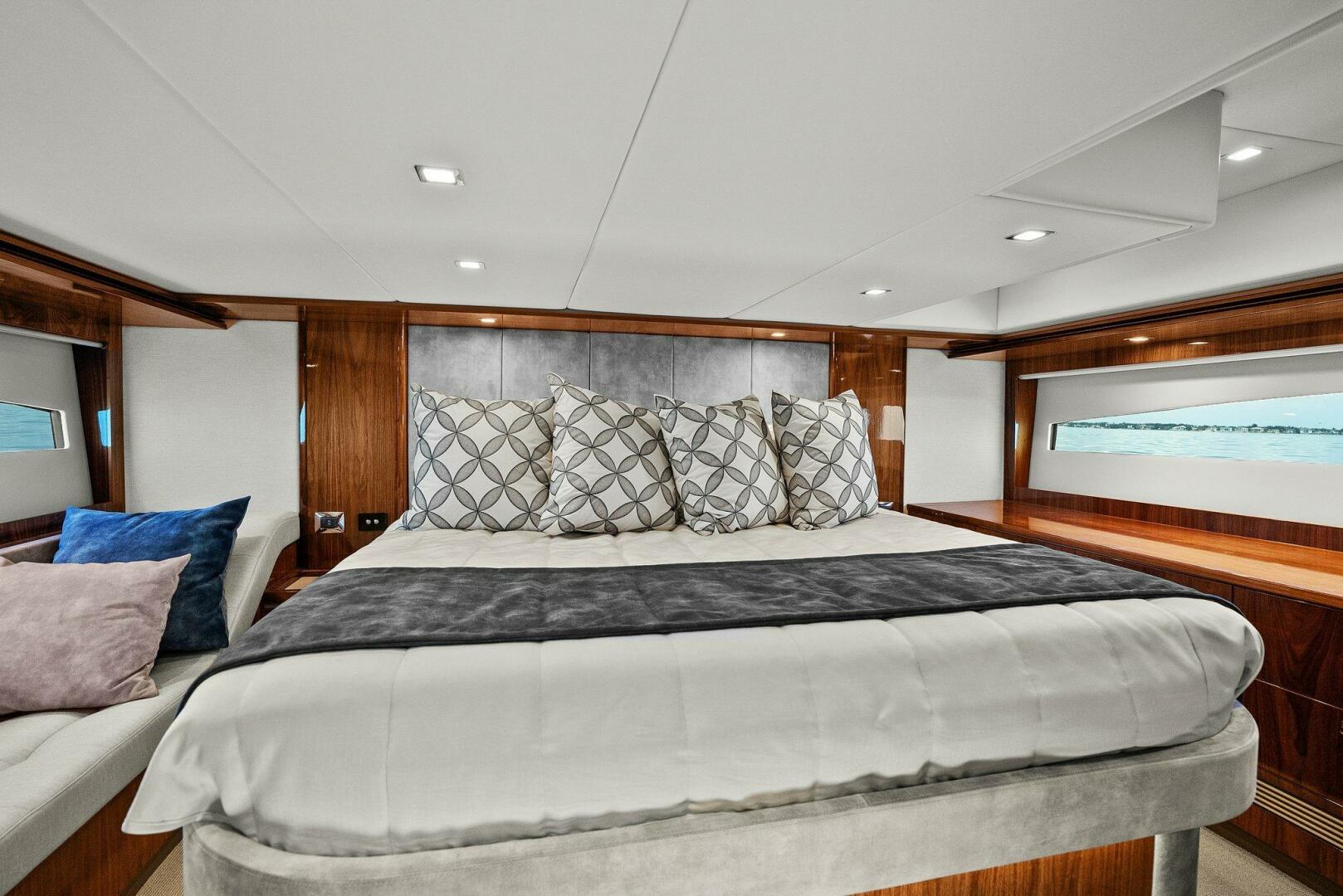 Slide: The Image of 2021 Riviera 5400 Sport Yacht- Master Stateroom  - 5322692