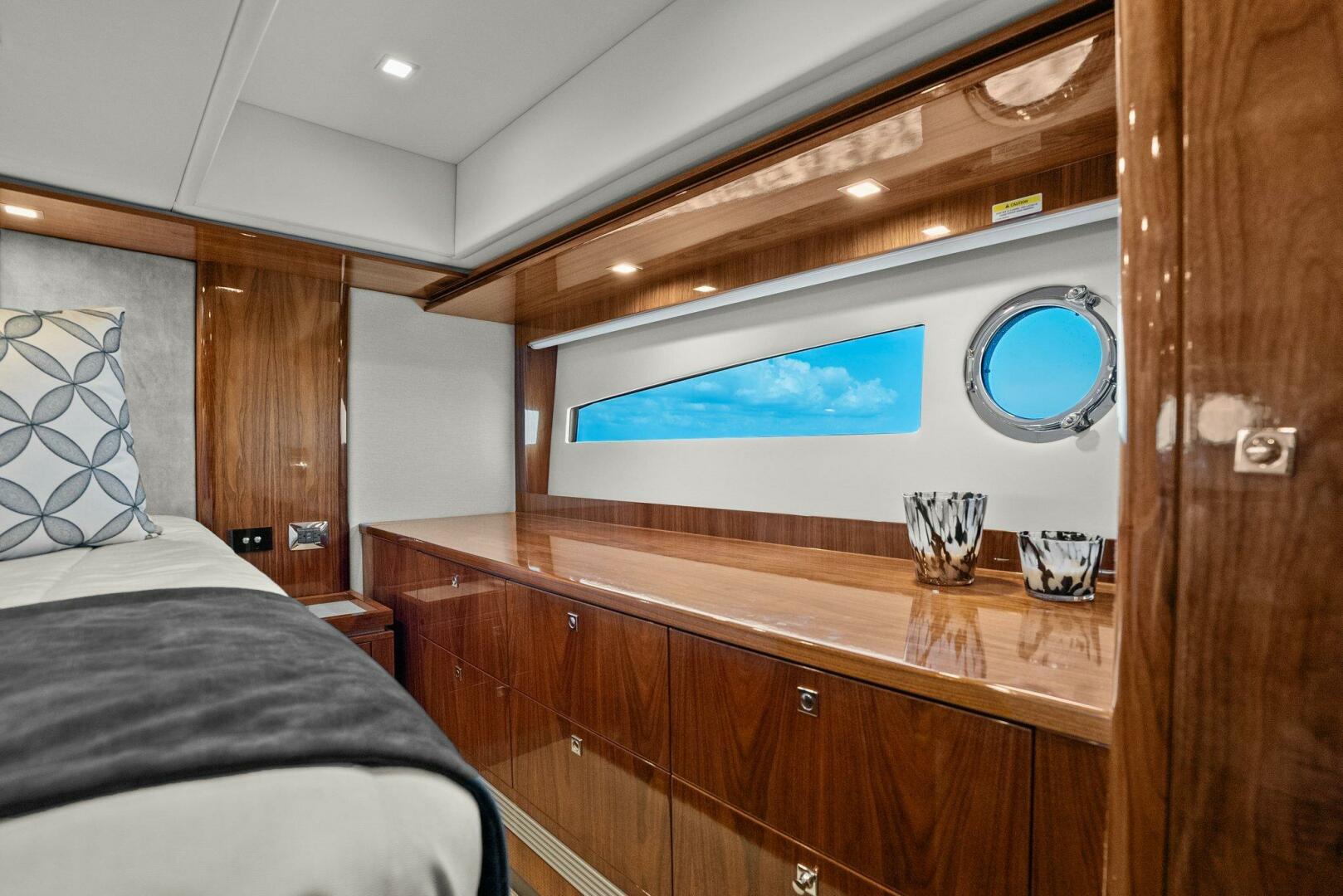 Slide: The Image of 2021 Riviera 5400 Sport Yacht- Master Stateroom  - 5322694