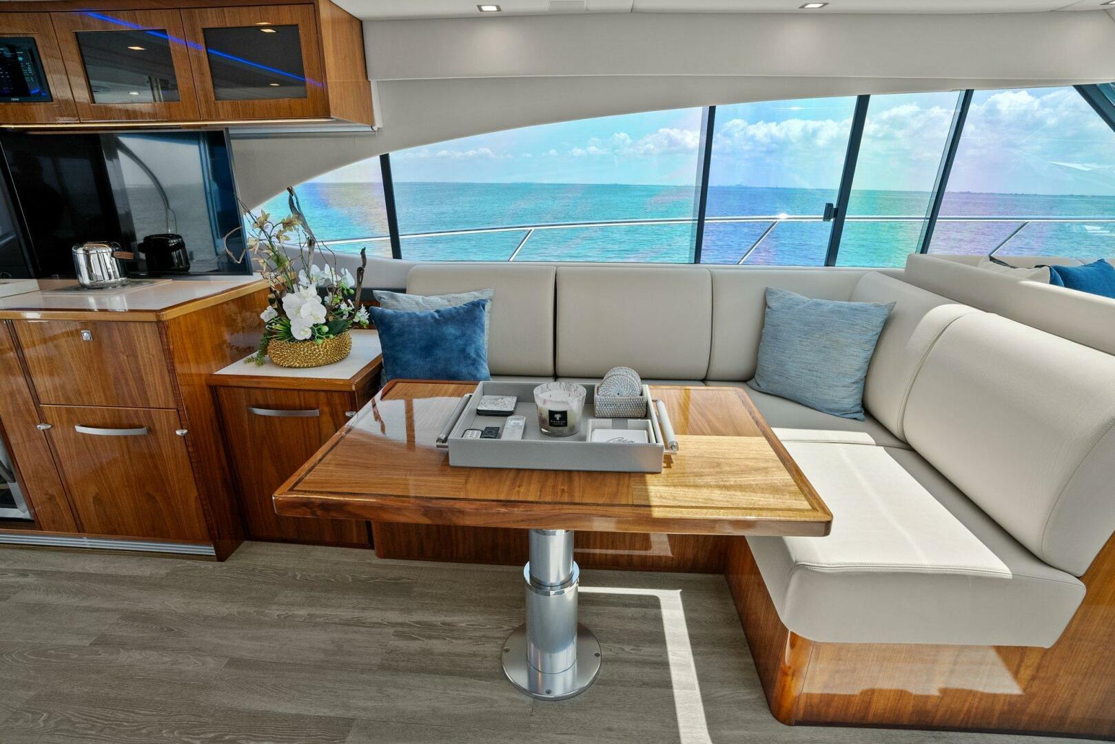 Slide: The Image of 2021 Riviera 5400 Sport Yacht- Salon  - 5322725