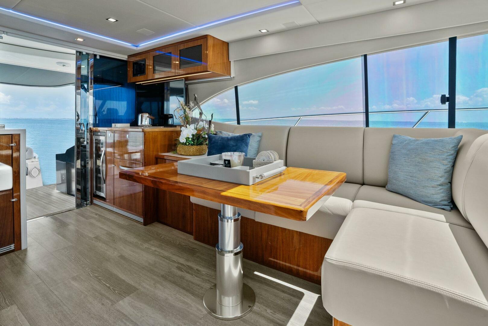 Slide: The Image of 2021 Riviera 5400 Sport Yacht- Salon  - 5322726