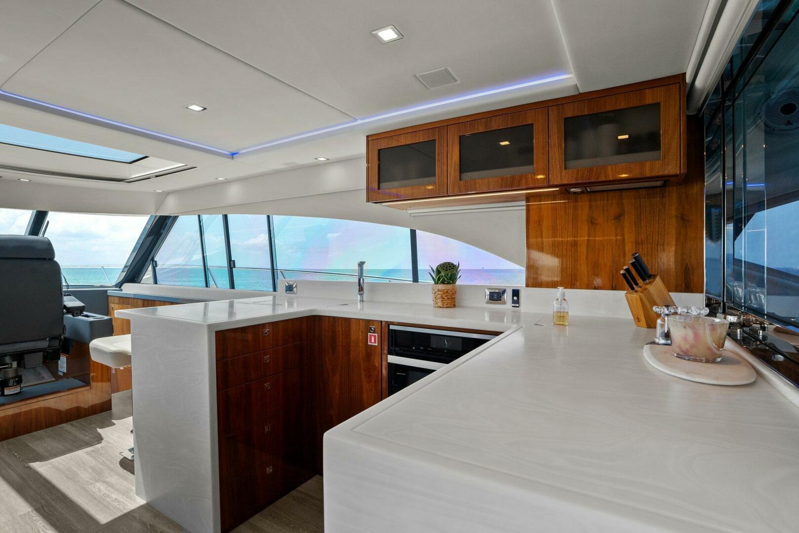 Slide: The Image of 2021 Riviera 5400 Sport Yacht- Galley - 5322727