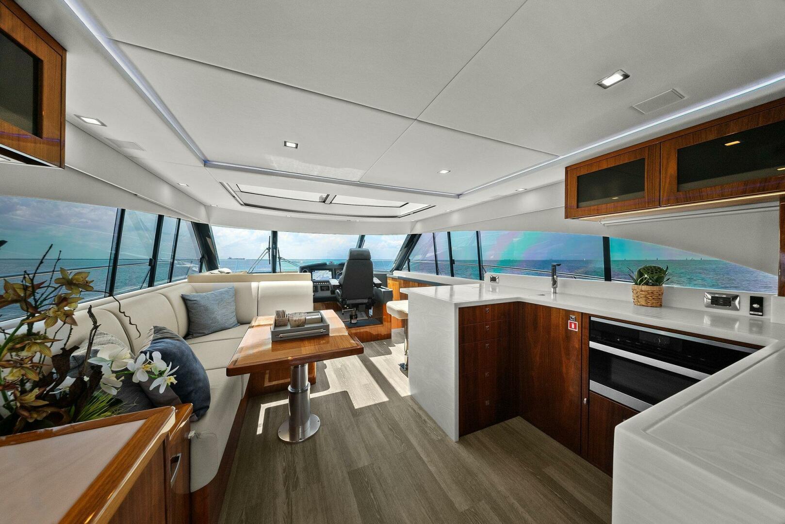 Slide: The Image of 2021 Riviera 5400 Sport Yacht- Salon  - 5322736