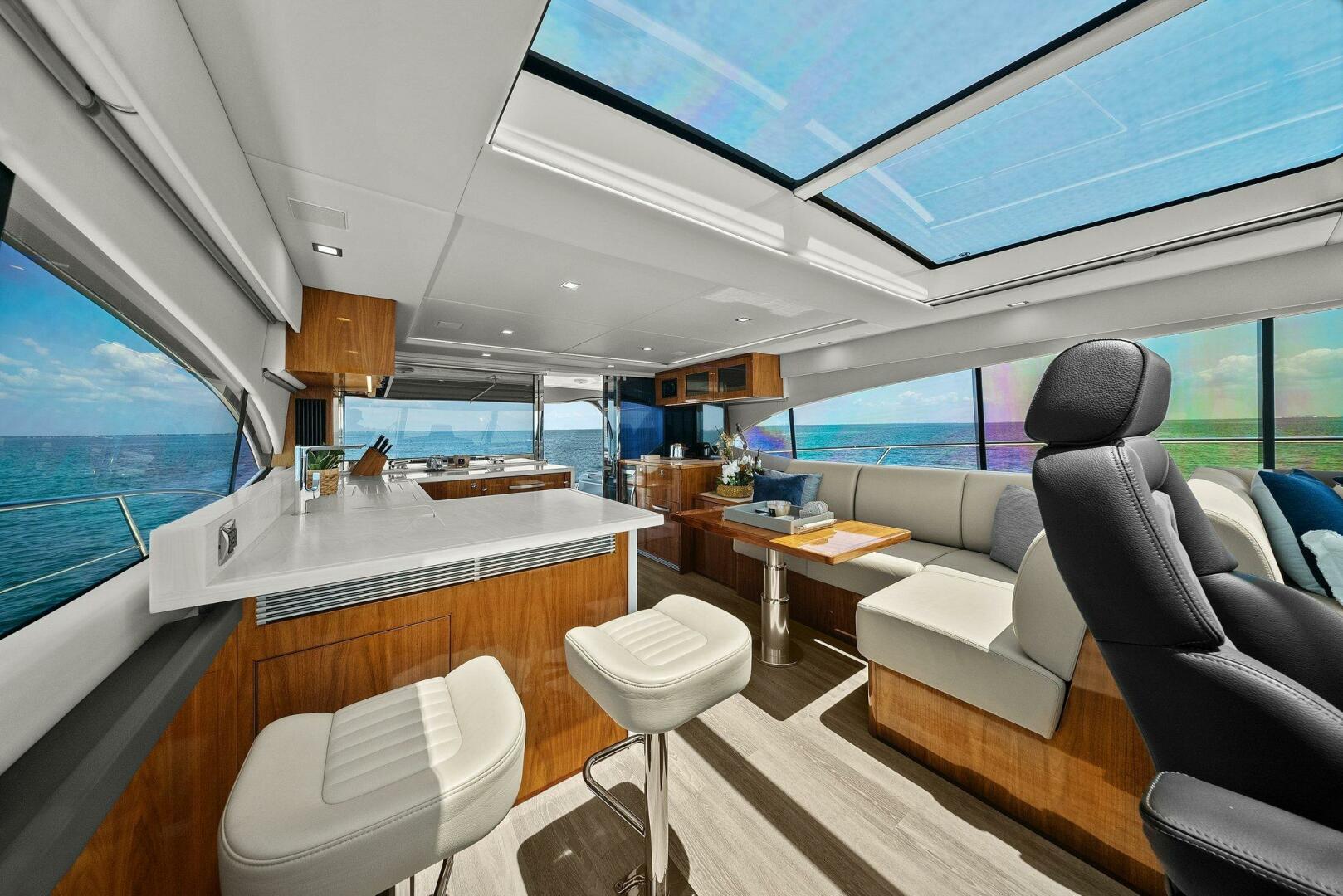 Slide: The Image of 2021 Riviera 5400 Sport Yacht- Salon  - 5322737
