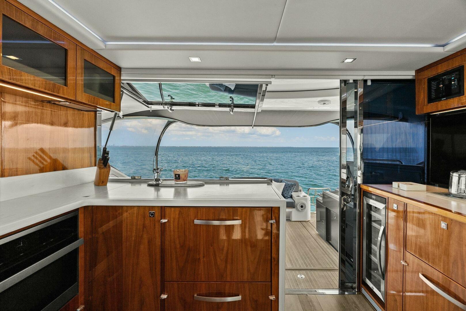 Slide: The Image of 2021 Riviera 5400 Sport Yacht- Galley - 5322739