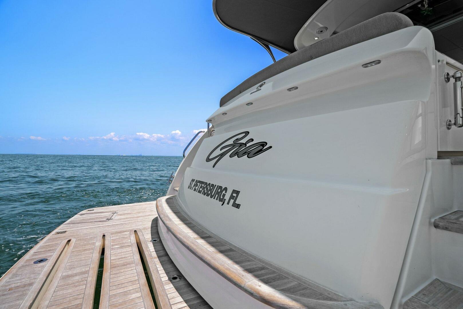 Slide: The Image of 2021 Riviera 5400 Sport Yacht- Transom - 5322752