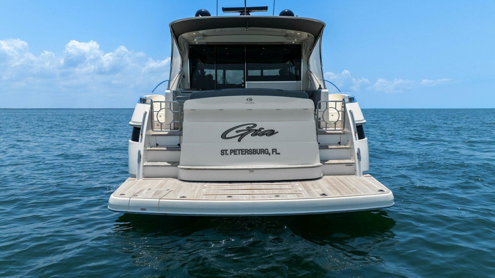 Slide: The Image of 2021 Riviera 5400 Sport Yacht- Transom - 5322661
