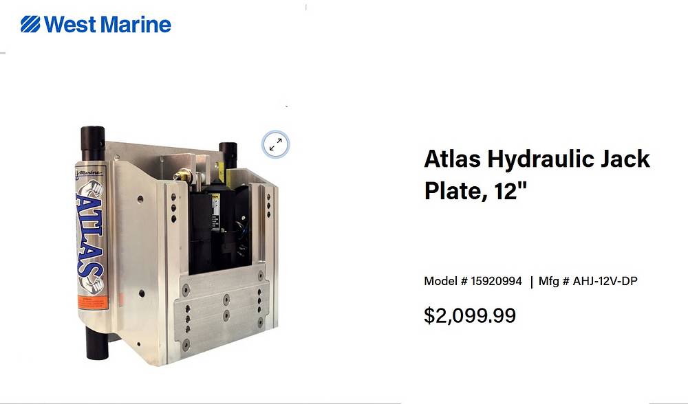 Slide: The Image of ATLAS JACK PLATE INSTALLED - 15273460