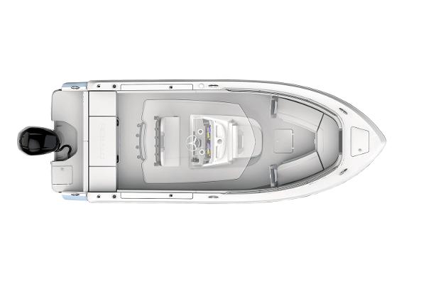 Slide: The Image of Manufacturer Provided Image: Top view of 2021 Robalo R230 Center Console boat layout. - 35
