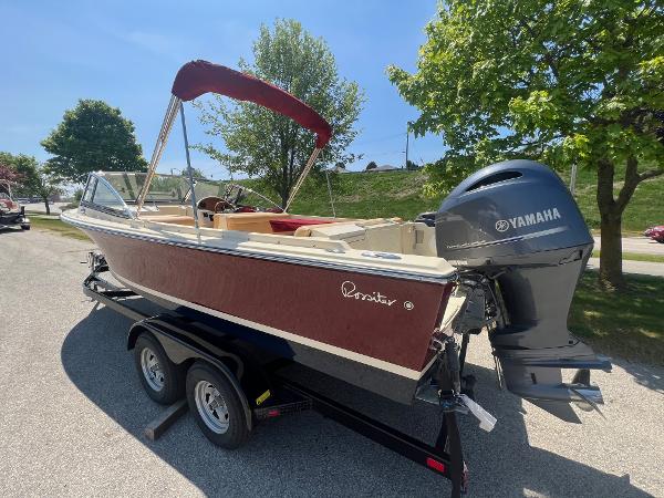 Slide: The Image of 2021 Rossiter 20 Coastal Cruiser boat on trailer with Yamaha outboard motor. - 9