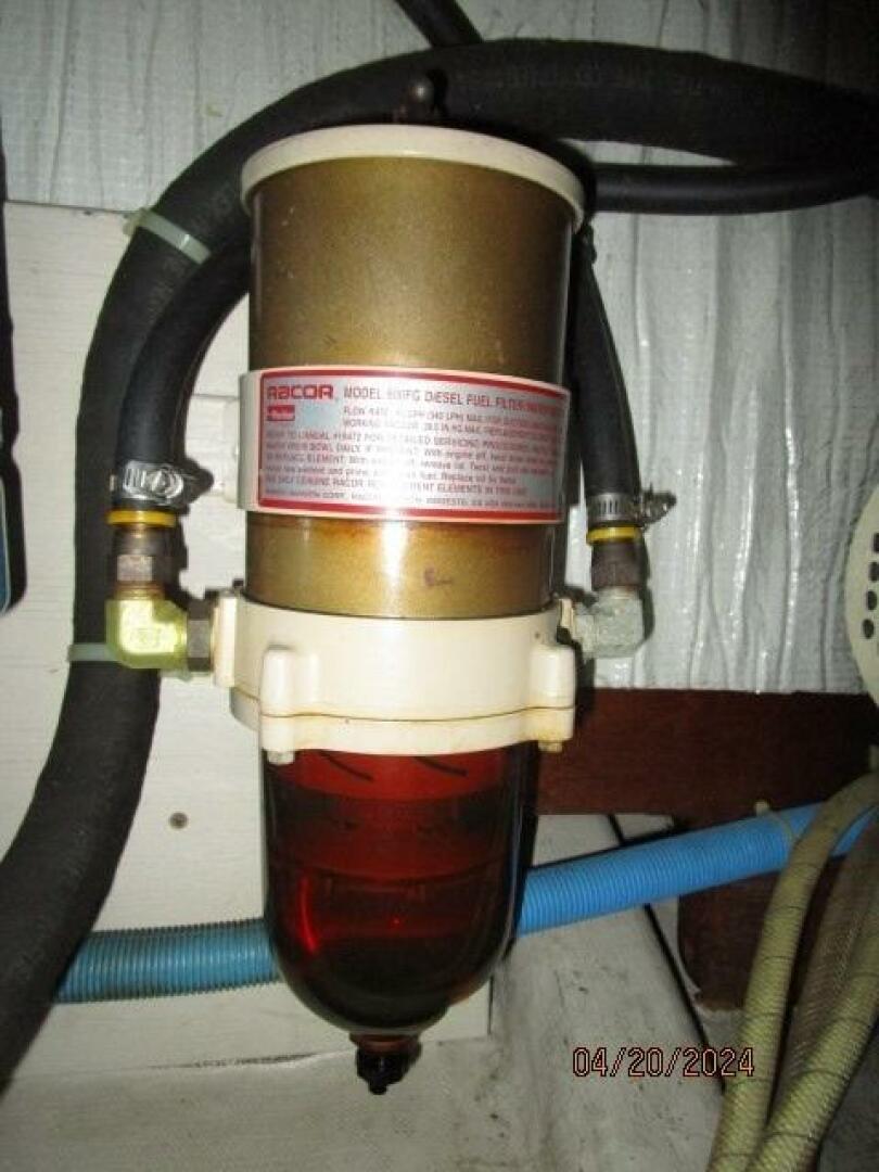 Slide: The Image of 36' Sabreline port Racor fuel filter - 4329970