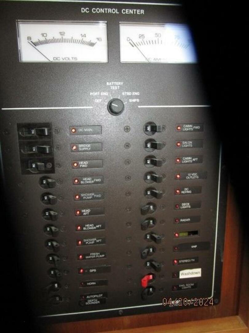Slide: The Image of 36' Sabreline electrical panel1 - 4329916