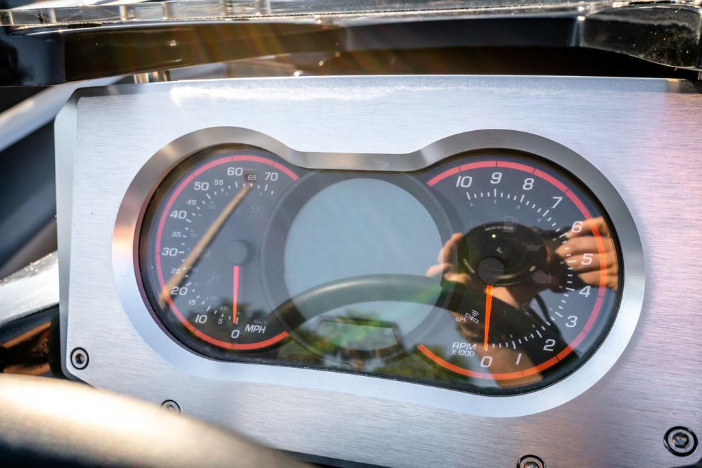Slide: The Image of Close-up of 2023 Scarab 165 ID speedometer and tachometer. - 5