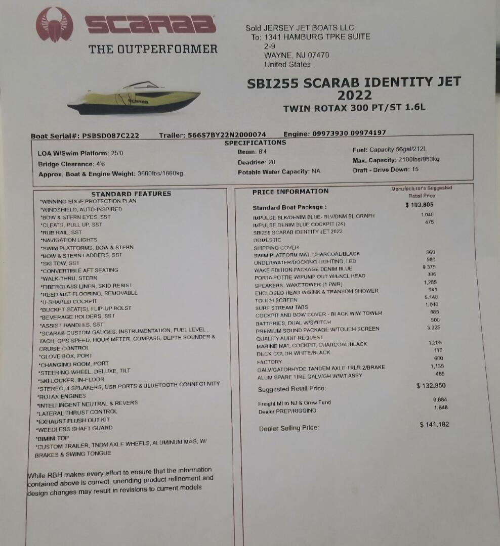 Slide: The Image of Scarab 255 Wake ID 2022 - 5487312