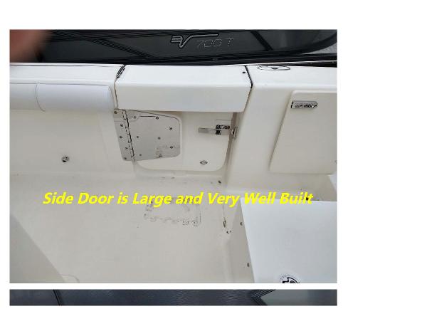 Slide: The Image of 2023 Sea Born LX26 boat with large, well-built side door. - 3