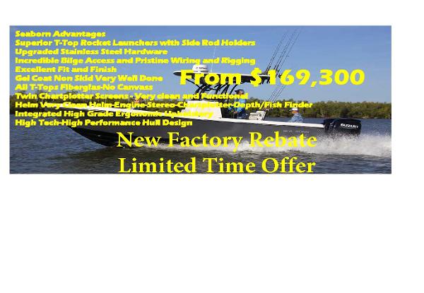 Slide: The Image of 2023 Sea Born LX26 boat with factory rebate, priced from $169,300. Limited time offer. - 32