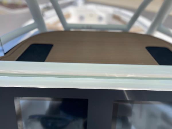 Slide: The Image of 2024 Sea Born LX 26 boat interior with modern dashboard. - 6