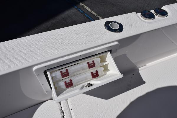Slide: The Image of Storage compartment on 2025 Sea Cat 26 Hybrid Catamaran deck. - 26
