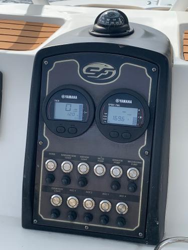 Slide: The Image of Control panel of a 2017 Sea Fox 226 Commander boat with Yamaha gauges. - 10