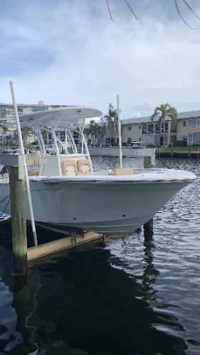 Slide: The Image of 2017 Sea Fox 226 Commander boat docked in a marina. - 3
