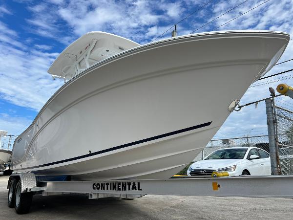 Slide: The Image of 2024 Sea Fox 228 Commander boat on a Continental trailer. - 1
