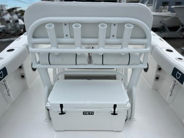 Slide: The Image of 2024 Sea Fox 228 Commander boat with Yeti cooler and rod holders. - 38