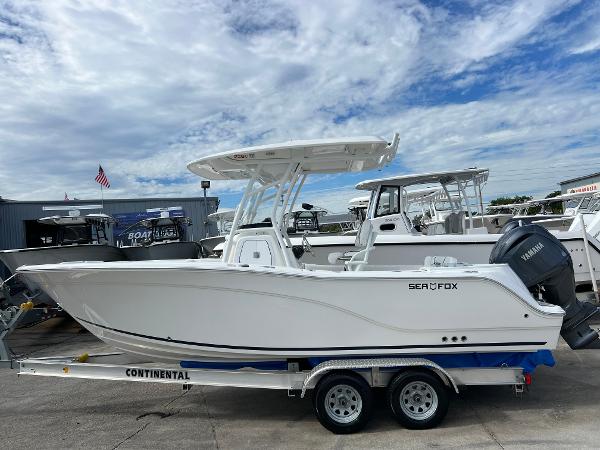 Slide: The Image of 2024 Sea Fox 228 Commander boat on a Continental trailer. - 4