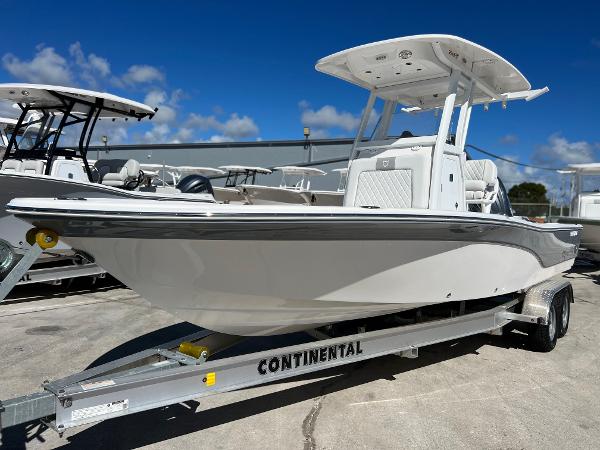 Slide: The Image of 2024 Sea Fox 251 Bay Fox boat on Continental trailer. - 0