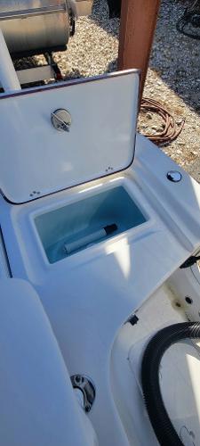 Slide: The Image of 2024 Sea Pro 172 Bay boat with open storage compartment. - 10