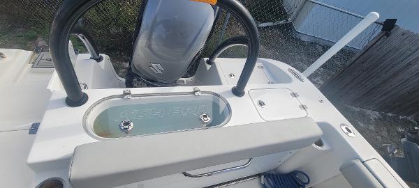 Slide: The Image of 2020 Sea Pro 239CC boat with Suzuki outboard motor and livewell. - 11