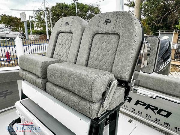 Slide: The Image of 2023 Sea Pro 239 DLX boat with comfortable, stylish seating. - 38