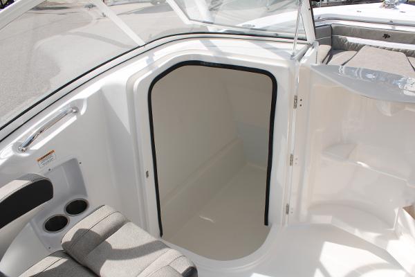 Slide: The Image of 2024 Sea Pro 240 boat interior cabin entrance. - 21