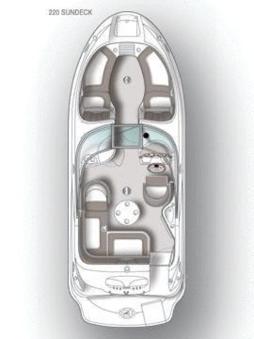 Slide: The Image of Sea Ray 220 Sundeck Layout - 3450683