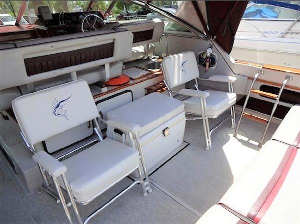 Slide: The Image of Available deck chairs and cooler - 6