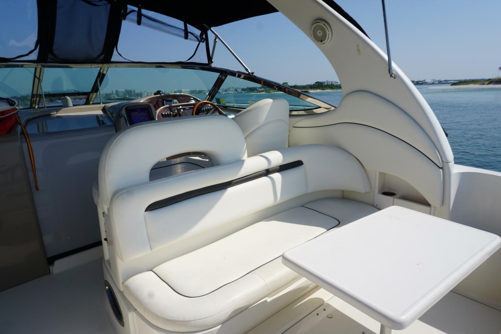 Slide: The Image of 2004 36 Sea Ray 360 Sundancer No Name Cockpit (5) - 4596769