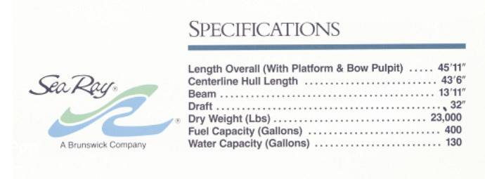 Slide: The Image of 1989 SEA RAY 440 AC Brochure - 9861684