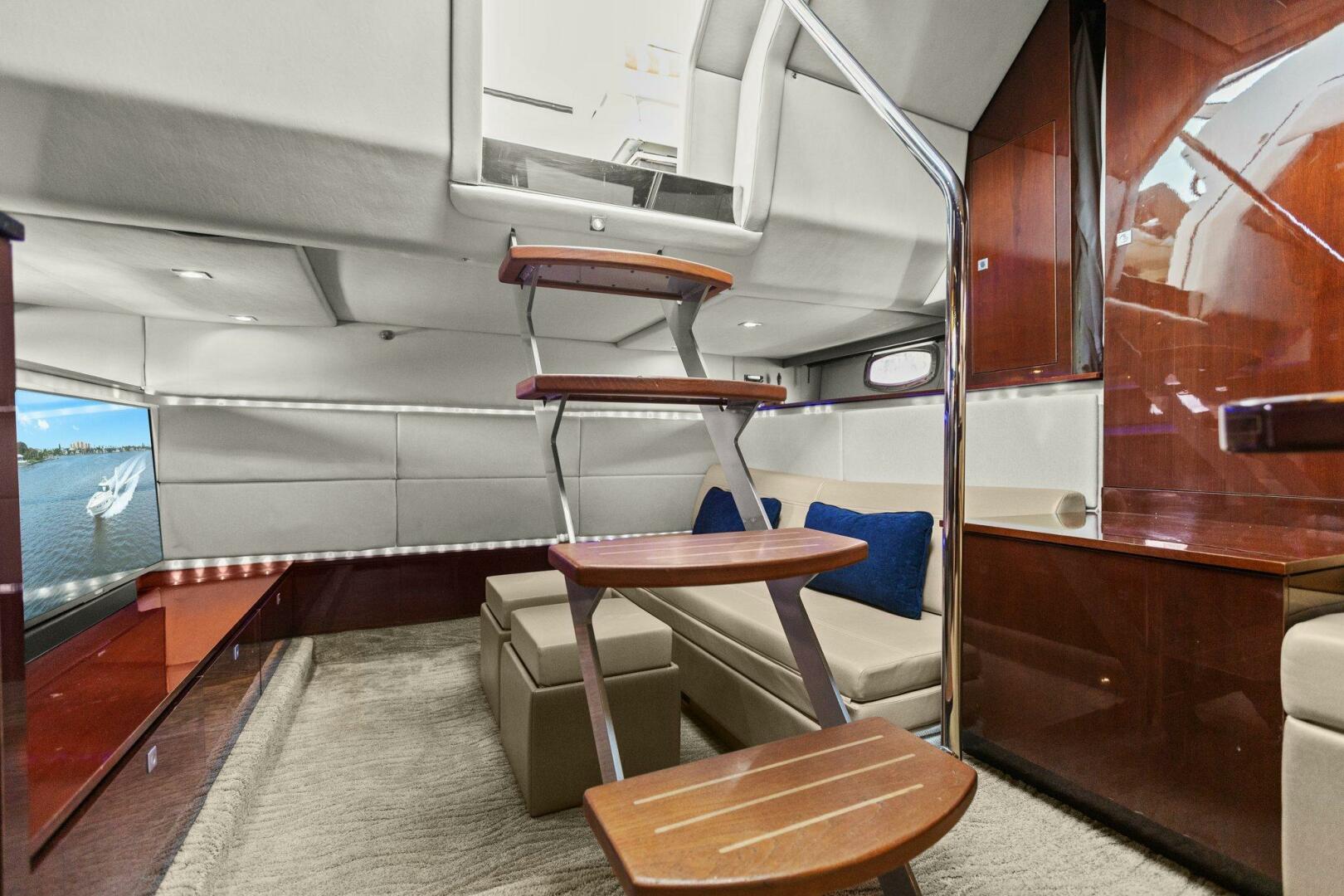 Slide: The Image of 2010 45 Sea Ray Sundancer - Lower Salon Stairs - 4642235