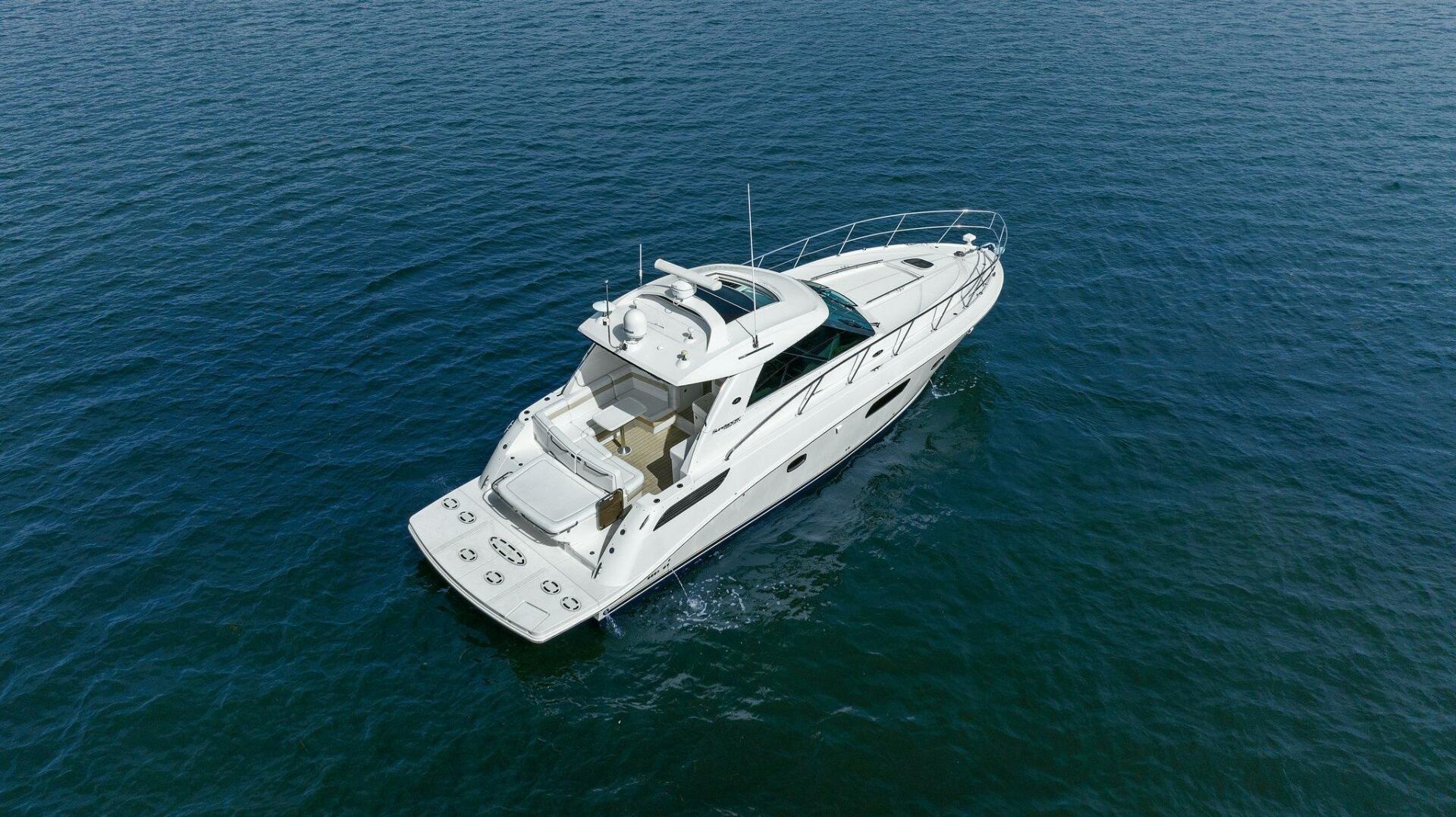 Slide: The Image of 2010 45 Sea Ray Sundancer - Aerial Profile - 4642287