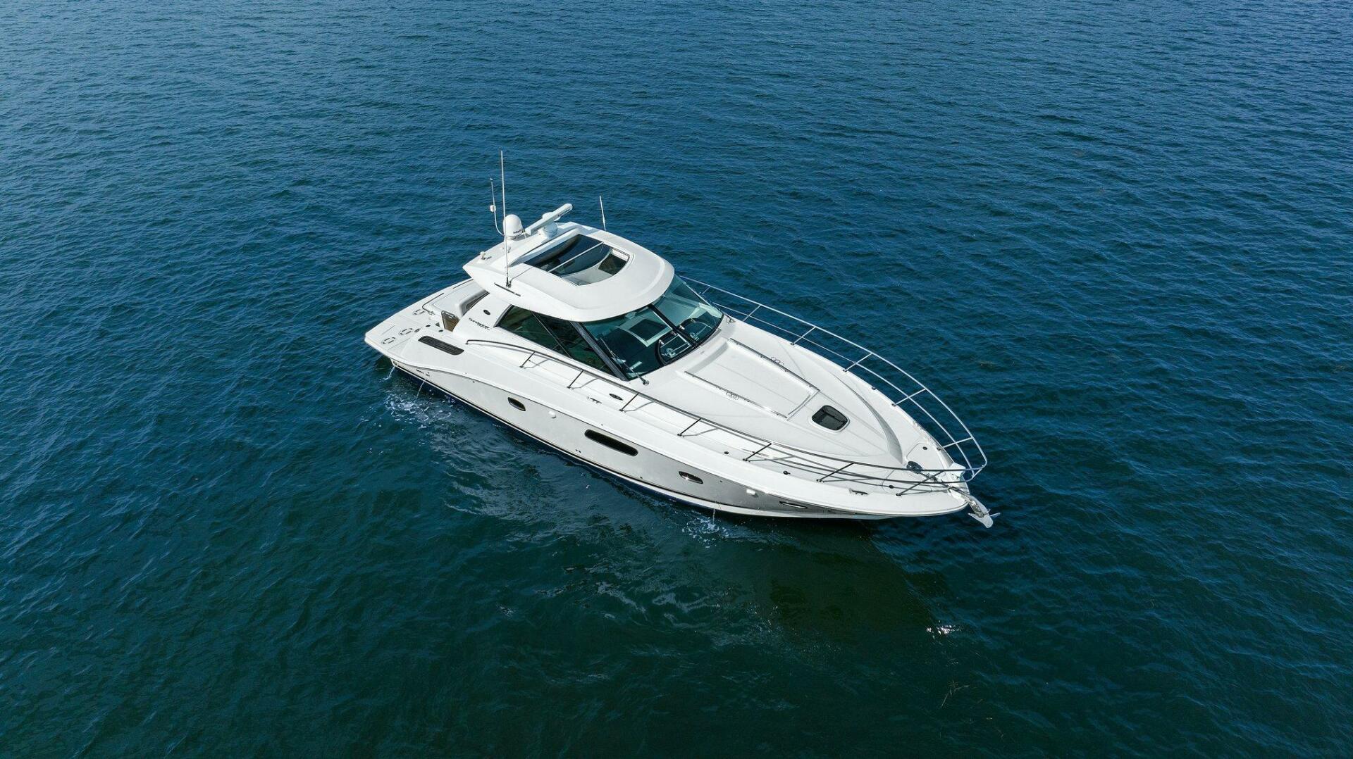 Slide: The Image of 2010 45 Sea Ray Sundancer - Aerial Profile - 4642288