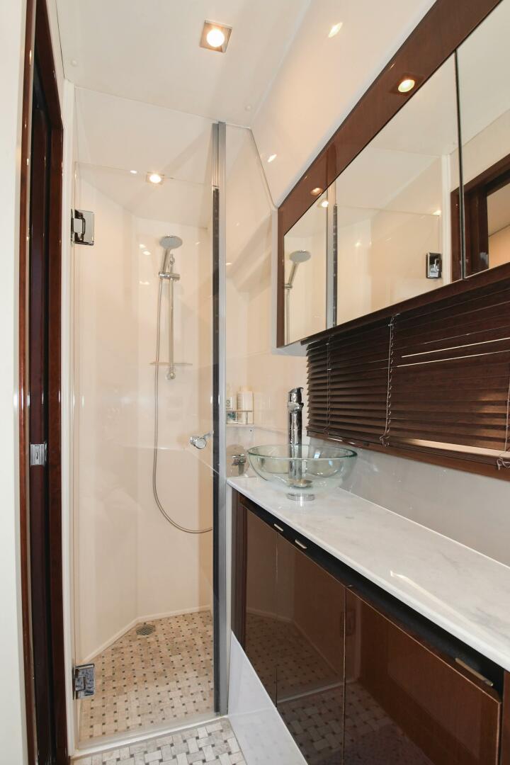 Slide: The Image of 2017 46 Sea Ray Sundancer - Strickly Big 3 - Master Stateroom Shower Stall - 3918983