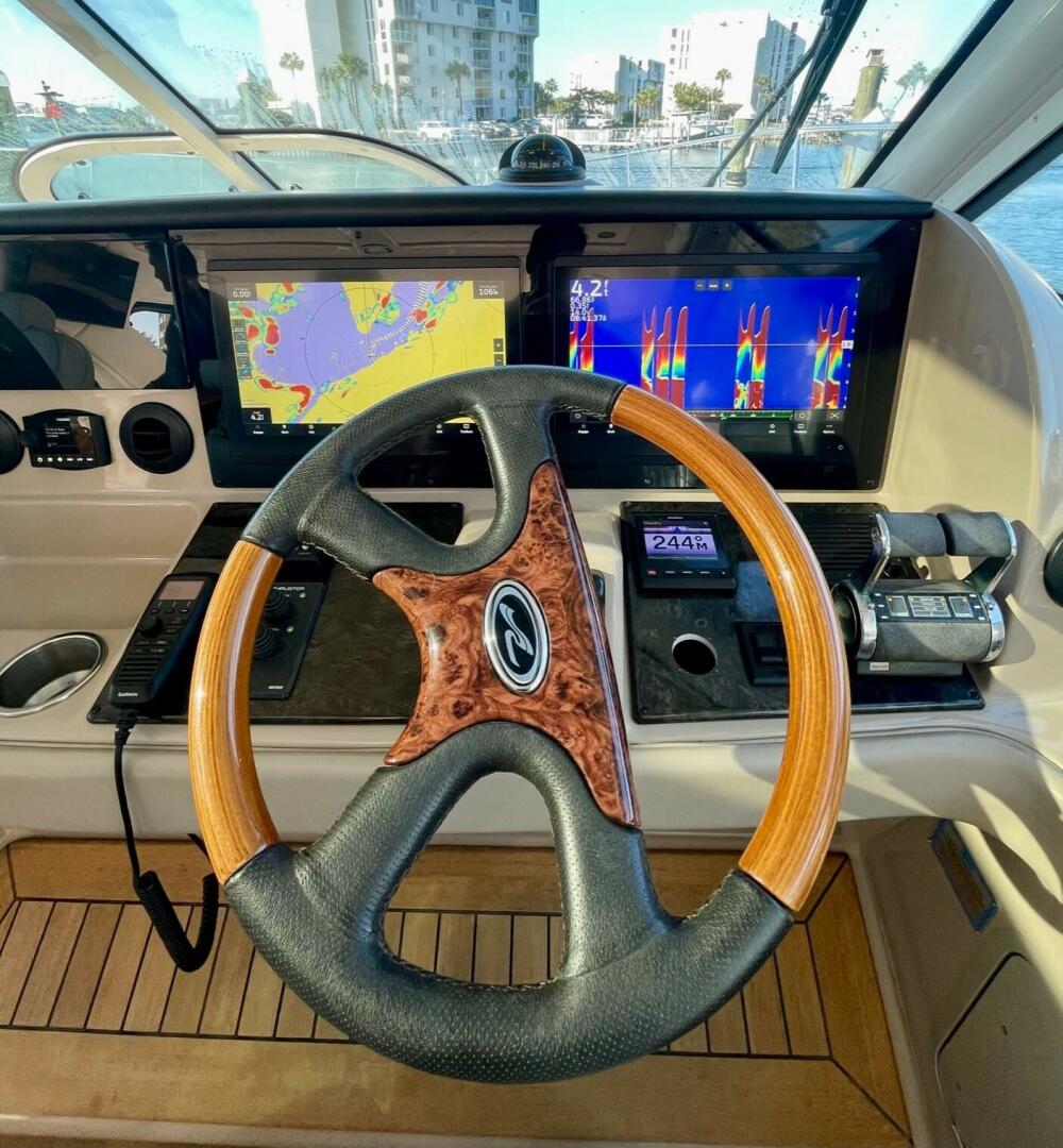 Slide: The Image of 2008 Sea Ray 55 Sundancer POSITIVE VIBES Helm (3) - 4003377