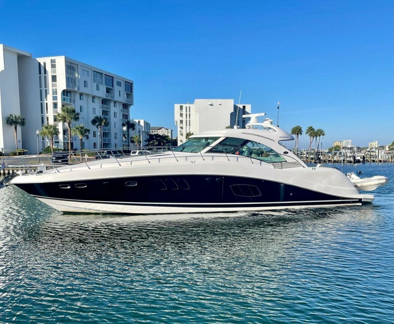Slide: The Image of 2008 Sea Ray 55 Sundancer POSITIVE VIBES Port (3) - 4003388