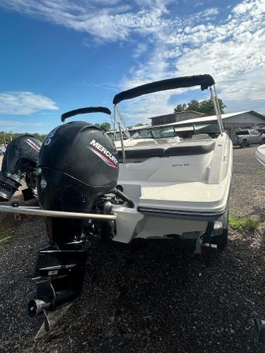 Slide: The Image of 2021 Sea Ray SPX 210 OB boat with Mercury outboard motor. - 1