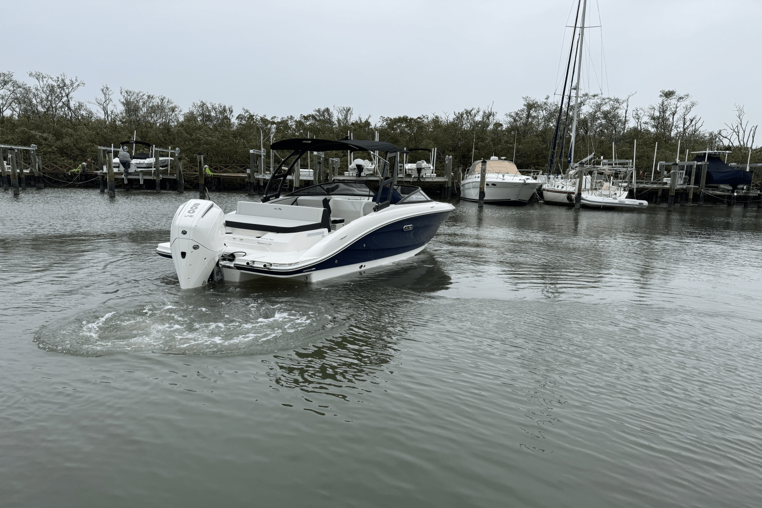 Slide: The Image of Sea Ray SPX 210 Outboard 2025 - 11