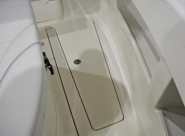Slide: The Image of 2020 SeaVee 322z boat interior with storage compartment. - 25