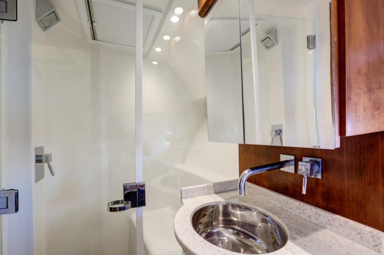 Slide: The Image of SeaVee 43 Hard Four - Interior Cabin Head 2013 SeaVee 43 Express Open Hard Four - 5258826