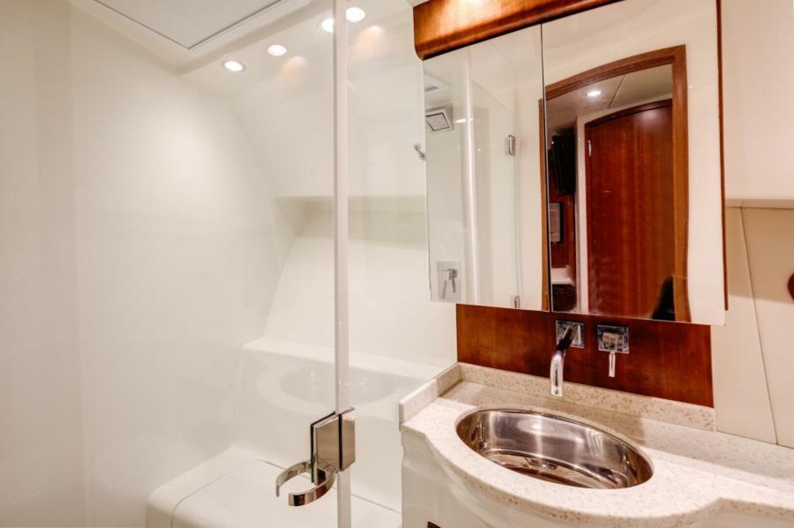 Slide: The Image of SeaVee 43 Hard Four - Interior Cabin Head 2013 SeaVee 43 Express Open Hard Four - 5258827